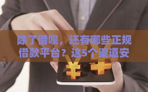 除了借呗，还有哪些正规借款平台？这5个渠道安全又靠谱！