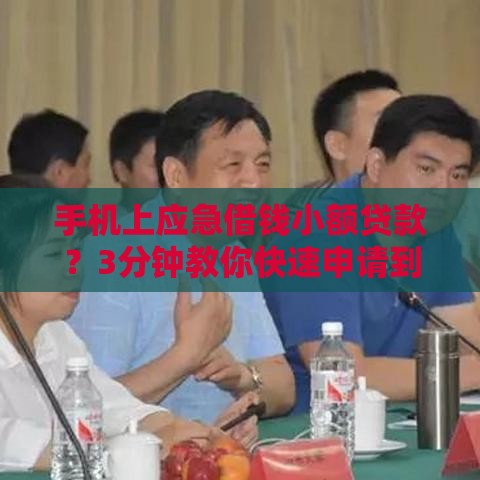 手机上应急借钱小额贷款？3分钟教你快速申请到账！