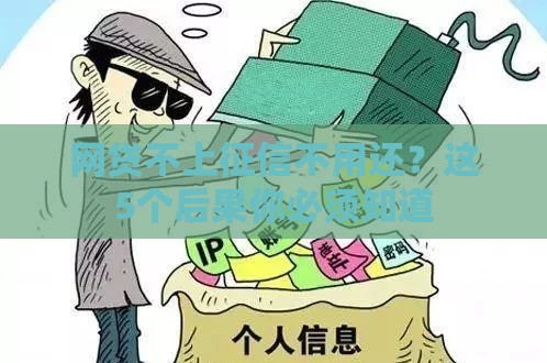 网贷不上征信不用还？这5个后果你必须知道