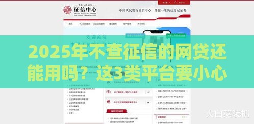 2025年不查征信的网贷还能用吗？这3类平台要小心！