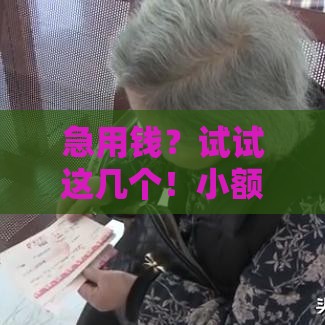 急用钱？试试这几个！小额口子有哪些靠谱选择