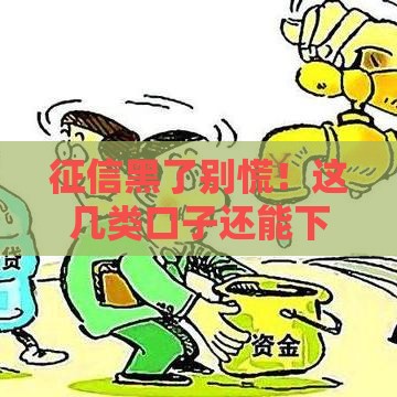 征信黑了别慌！这几类口子还能下款，实测有效攻略分享