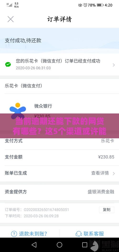 当前逾期还能下款的网贷有哪些？这5个渠道或许能帮到你！