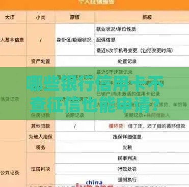 哪些银行信用卡不查征信也能申请？这些隐藏渠道别错过