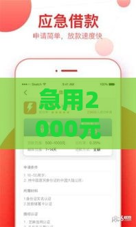 急用2000元？教你快速借款到账的3个靠谱方法