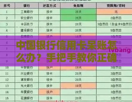 中国银行信用卡呆账怎么办？手把手教你正确处理流程