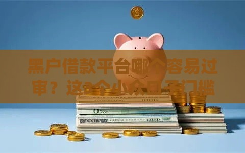 黑户借款平台哪个容易过审？这3个小众口子门槛低到离谱