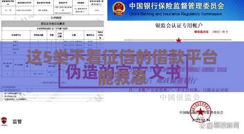 这5类不看征信的借款平台能救急