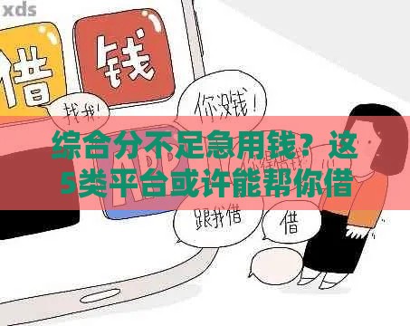 综合分不足急用钱？这5类平台或许能帮你借到款