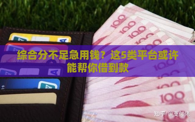综合分不足急用钱？这5类平台或许能帮你借到款