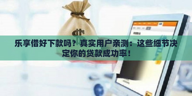乐享借好下款吗？真实用户亲测：这些细节决定你的贷款成功率！