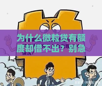 为什么微粒贷有额度却借不出？别急，4招教你破解！