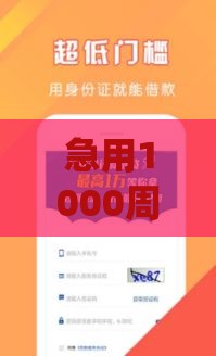 急用1000周转？14天短期借款app下载 手把手教你快速到账