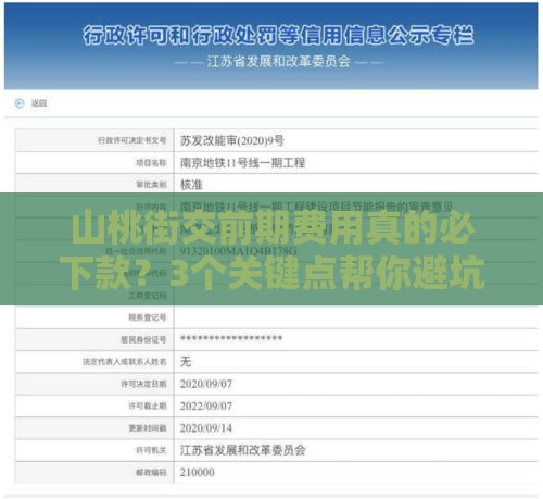 山桃街交前期费用真的必下款？3个关键点帮你避坑！
