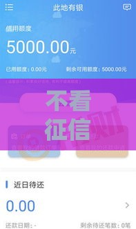 不看征信也能借5000？这些正规应急平台最快5分钟到账