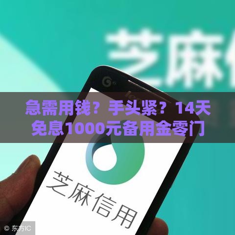 急需用钱？手头紧？14天免息1000元备用金零门槛申请攻略！