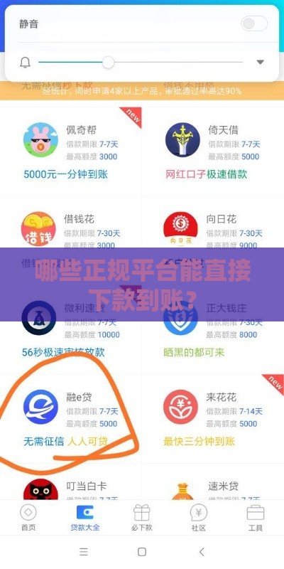 哪些正规平台能直接下款到账？