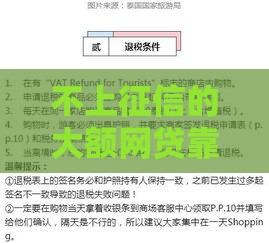 不上征信的大额网贷靠谱吗？3分钟读懂申请技巧与避坑指南