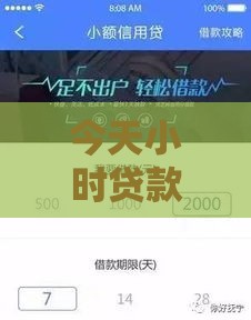 今天小时贷款新口子有哪些？秒到账+低门槛，教你快速下款技巧！