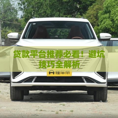 贷款平台推荐必看！避坑技巧全解析