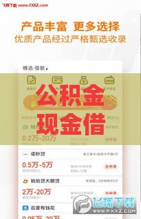 公积金现金借款口子有哪些？这5个正规渠道快速到账！