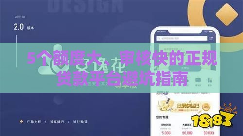 5个额度大、审核快的正规贷款平台避坑指南
