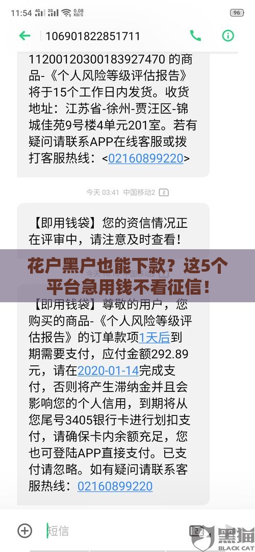 花户黑户也能下款？这5个平台急用钱不看征信！