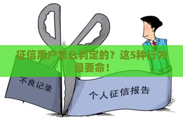 征信黑户怎么判定的？这5种行为最要命！
