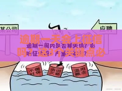 逾期一天会上征信吗？这3个关键点必须懂！