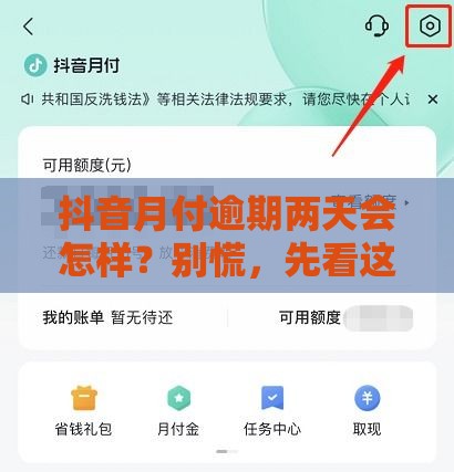 抖音月付逾期两天会怎样？别慌，先看这几点建议！