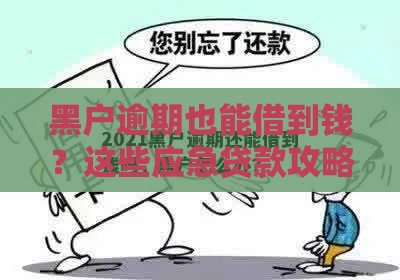 黑户逾期也能借到钱？这些应急贷款攻略请收好！