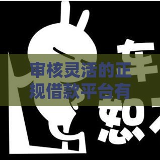 审核灵活的正规借款平台有哪些？