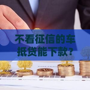 不看征信的车抵贷能下款？过来人告诉你真相！