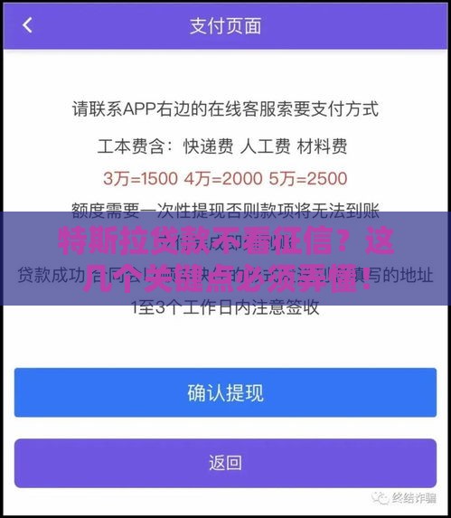 特斯拉贷款不看征信？这几个关键点必须弄懂！