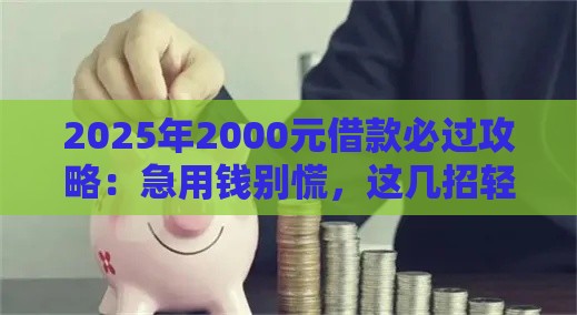 2025年2000元借款必过攻略：急用钱别慌，这几招轻松搞定