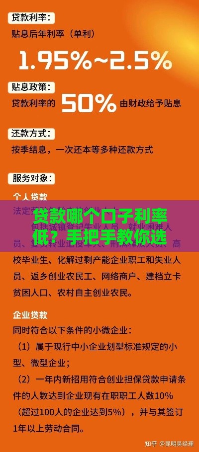 贷款哪个口子利率低？手把手教你选正规低息平台