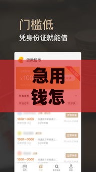 急用钱怎么办？100元小额贷款这样申请最划算！