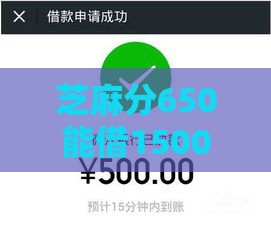 芝麻分650能借1500元的平台有哪些？实测这5个口子下款快