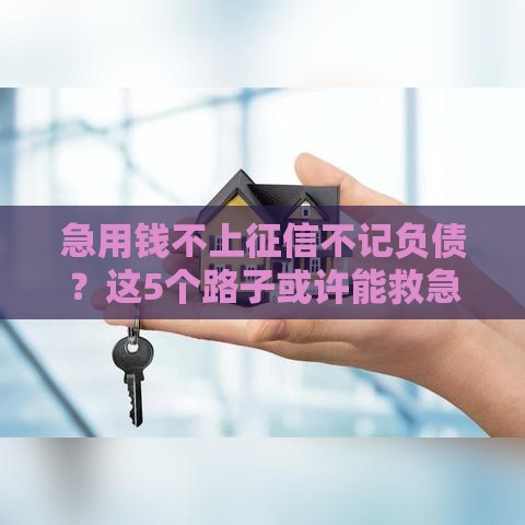 急用钱不上征信不记负债？这5个路子或许能救急