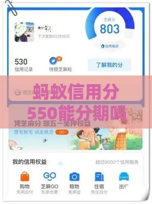 蚂蚁信用分550能分期吗？实测这几个平台亲测可用！