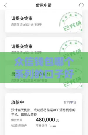 众信钱包哪个系列的口子好下款？3分钟看懂资质要求和申请技巧！