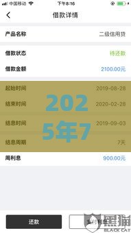 2025年7天、14天网贷快速到账攻略