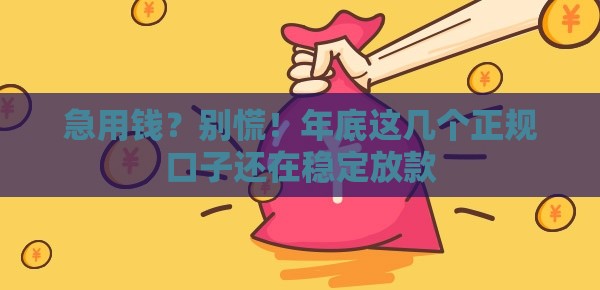 急用钱？别慌！年底这几个正规口子还在稳定放款