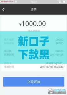 新口子下款黑了急用钱必看？下款失败后这样补救！