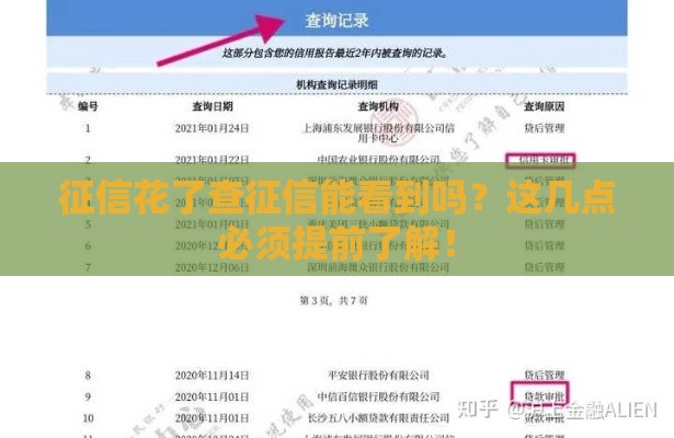 征信花了查征信能看到吗？这几点必须提前了解！