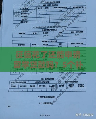 征信花了还能申请留学贷款吗？5个补救方法速看！