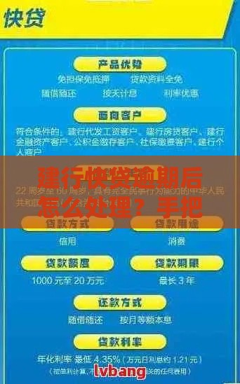 建行快贷逾期后怎么处理？手把手教你补救上岸