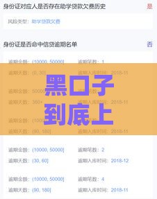 黑口子到底上不上大数据？揭秘网贷背后的征信秘密！