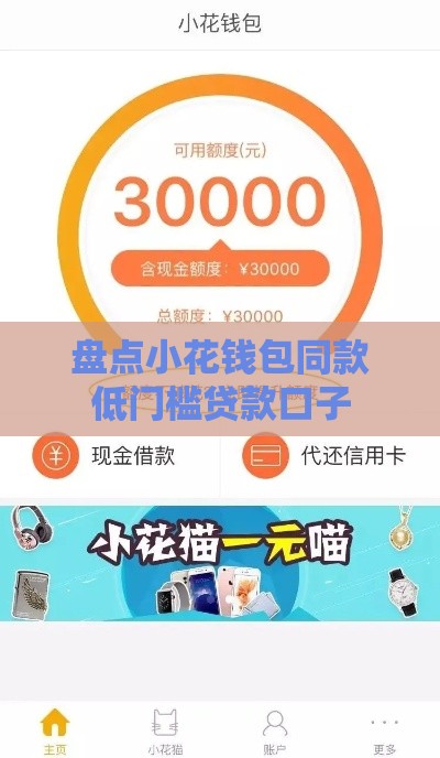 盘点小花钱包同款低门槛贷款口子