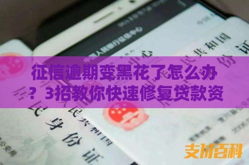 征信逾期变黑花了怎么办？3招教你快速修复贷款资格！
